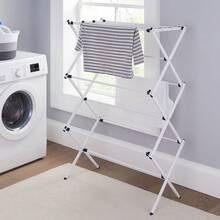 NetHong Heavy Duty Airer Clothes Drying Rack Clothes Horse Indoor Outdoor Laundry Rack - White - View 4