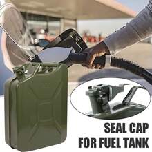 NetHong 5/10/20L Metal Jerry Can Car Storage Fuel Petrol Die Sel Oil Container + Spout - Army Green - View 8