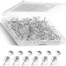 20/50/100pcs Assorted Making Thumb Tacks Multicolor Plastic Tacks Push Pins Cork Board Office School Stationery Supplies School Supplies, Back To School