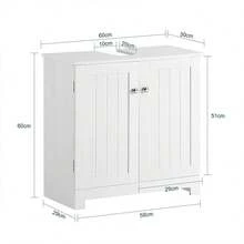 Armario lavabo/baño Blanco - Blanco - Ver 7