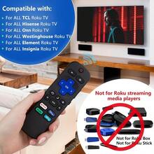 Reemplazo del control remoto para TV inteligente Roku compatible con Roku Hisense Roku Onn Roku Westinghouse Roku Insignia Roku TV, solo para Roku TV65hj - Solo para televisores inteligentes Roku - Ver 2