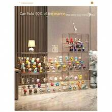 1 件透明防尘展示柜，收藏品小雕像、玩偶、模型、珠宝、化妆品展示柜