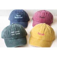 Custom Children's Hat, Embroidered Text Baseball Cap, Personalized Hat, Custom Washed Hat, Kids Hat, Baby Hat, Birthday Christmas Gift