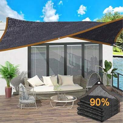 1pc Multi-Size UV-Resistant Shade Net, Outdoor Sunshade Canopy, Umbrella, Anti-UV Garden Net, Suitable For Backyard, Patio, Deck, Garden Outdoor Activities And Facilities