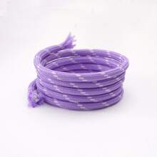 5M 5mm Corda Trançada Multiúso - Corda Colorida de Poliéster para Cordões Externos, Fazer Pulseiras, Chaveiros, Coleiras de Cachorro