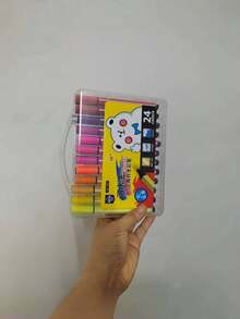 12/24/36/48色可水洗彩色笔套装礼盒，儿童艺术绘画套装，学习奖励，生日礼物，课堂礼物，男女童返校礼物，绘画用品水彩笔，返校完美礼物，学校奖励，圣诞节完美礼物（部分颜色随机）