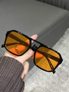 1 Cặp kính phi công thời trang, phụ kiện phong cách đường phố năng động, thích hợp cho các hoạt động ngoài trời, tiệc tùng, đi biển, thiết kế boho thanh lịch, phù hợp cho kỳ nghỉ hè ở bãi biển, các hoạt động ngoài trời và du lịch. - Nhiều màu - Xem 1