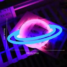 1pc Game Controller Neon Light Sign, Battery Or USB Powered, Alien, Star, Thunder, Lightning Flame Neon LED Decorative Light For Gamer Room Decor, Live Streaming, Party, Home, Wall Decor, Christmas