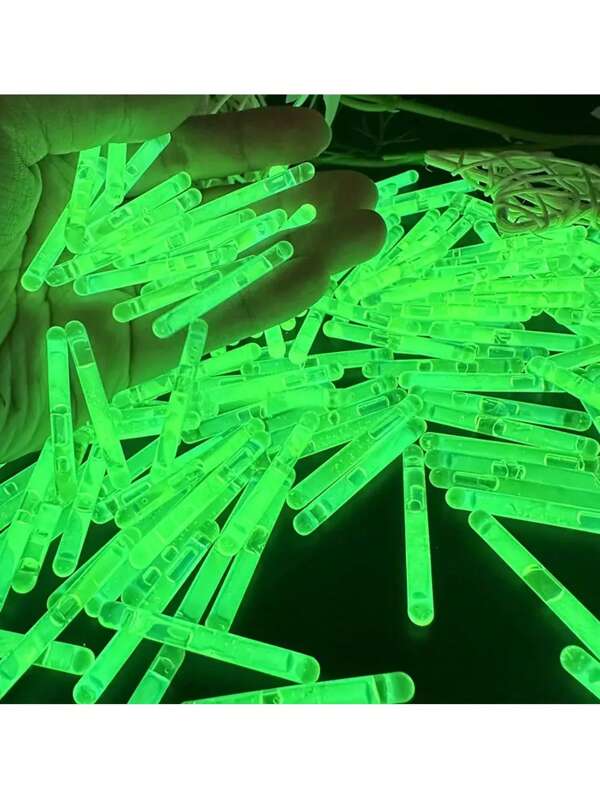 50pcs Mini Glow Sticks, Halloween Gifts, Pumpkin Decorations, Party Supplies, Polypropylene Luminous Sticks, Holiday Decorations For Parties, Suitable For Halloween, Christmas, Easter, Thanksgiving - No Power Required, Suitable For Activity Decoration, Party Background, Banner Decoration, Tabletop Centerpiece, Indoor And Outdoor Decoration