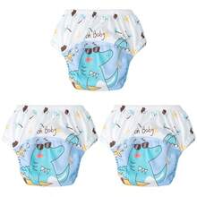 5pcs Children's Training Pants, Breathable Leak-Proof Baby Learning Pants, Washable Diapers, Infant Potty Training Pants, Newborn Training Pants, Reusable Baby Cloth Diapers, Suitable For Boys And Girls - Multicolor - View 40