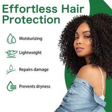 GOIPLE 假发滋养喷雾，假发护理液，适用于合成假发，保湿柔顺，补充水分，滋养秀发，抚平毛躁，同时具有热保护功能，免洗护发素，易于梳理，令假发焕发活力，延长使用寿命，提升光泽。（3.4 液盎司/100毫升）