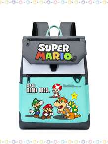 Super Mario Mario Game Theme Schoolbag Casual College Men And Women Anime Storage Shoulder Bag