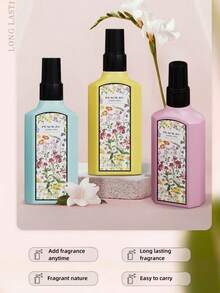 1pc X100ml PEACH JO+奇梦栀子花茉莉小苍兰花香氛喷雾消臭喷雾女用香氛栀子花、茉莉花、兰花、草莓香草、加州柑橘罗勒、椰子香草依兰 - 多種香型 - 查看 3