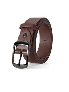 1条女士矩形扣PU皮革腰带，常规尺码至加大尺码，适合日常佩戴 - 多色 - 查看 6