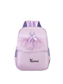 Custom Dance Bag, Can Be Printed With Personalized Name Or Holiday Greetings. Customize Your Own Backpack. Fashionable Casual Multifunctional Backpack, Cute Lace Ballet Bag. This Lightweight Coin Purse Is Perfect For Teenagers To Use In Daily Life,Chic Autumn,Kids,Customized Kids Bag - Multicolor - View 23