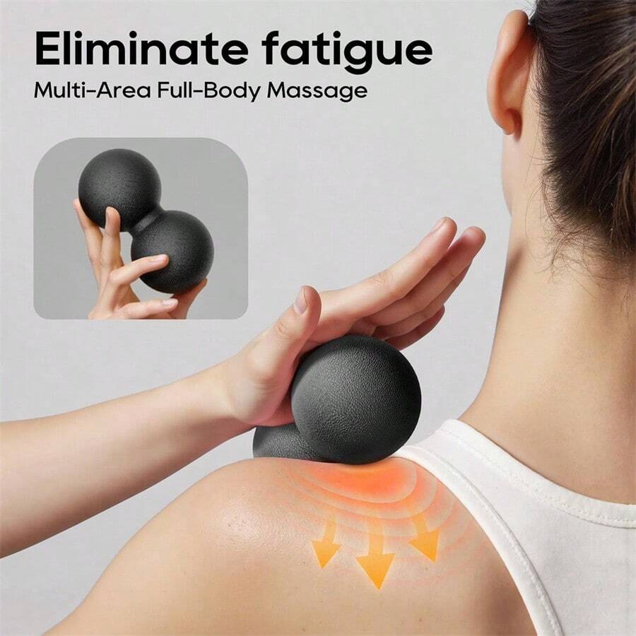 恢复球按摩球筋膜球花生球按摩球瑜伽球便携式按摩球瑜伽用品曲棍球 - 彩色 - 查看 1