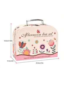 42/22 pièces Set de jeu de thé de princesse - Théière et desserts en plastique pour enfants - Jeu d'imagination pour les filles de 3 à 6 ans, Set de thé pour tout-petits, Tasse à thé pour enfants, Théière jouet