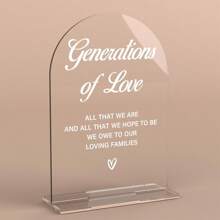 1pc Acrylic Wedding Sign, Bridal Shower Decorations, Favors Please Take One Sign For Ceremony, Modern Font Table Signs, Acrylic Table Top Signs For Wedding Reception And Event Party (Clear)