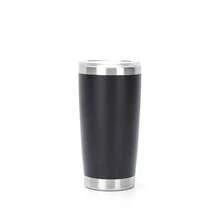 Simple Double-Layer Stainless Steel Insulated Cup Solid Color Double-Layer Vacuum Car Cup Practical Water Cup - 紅色 - 查看 9