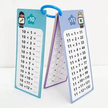15 piezas Tarjetas creativas de matemáticas de suma, resta y división, adecuadas para estudiantes, tarjetas de práctica de matemáticas para el regreso a la escuela (tarjetas de división de color aleatorio) - Conjuntos - Ver 11