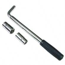 1 Set Llave de rueda telescópica con dados Llave para ruedas con dados 17/19, 21/23mm, herramienta de reparación de automóviles - Plateado - Ver 7