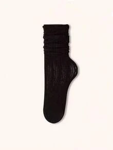 1/3/5 Pairs White Mesh Lace Mid-Calf Socks For Women, Moisture Wicking, Breathable, Fashionable, Suitable For Daily Wear, Spring/Summer - Beige - View 11