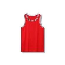 Set de uniforme de baloncesto infantil de 2 piezas, jersey de baloncesto personalizado, parte superior sin mangas de verano con número personalizado, conjunto de jersey rojo para niños, uniforme de equipo de competición de baloncesto, parte superior sin mangas con texto personalizado, jersey de baloncesto para niños y niñas, conjunto de baloncesto de verano para niños