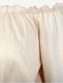 Blusas Elegantes Para Mujer ,Womens Renaissance Tops Medieval Long Sleeve Off Shoulder Off Shoulder Pirate Costume Shirts Boho - Màu be - Xem 4