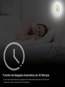 Kit de 3 lámparas, focos LED, inalámbricos, control remoto, color: blanco - luz blanca - Ver 8