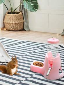 1pc Pet Supplies Hamster Kettle Feeder Drinker Small Animals Drinking Bowl Holder Hamster Water Bottle