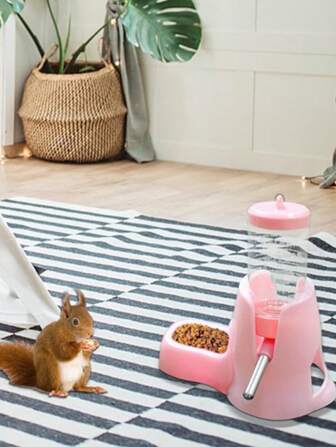 1 st husdjurstillbehör hamster vattenkokare matare drinkare smådjur drickerskål hållare hamster vattenflaska