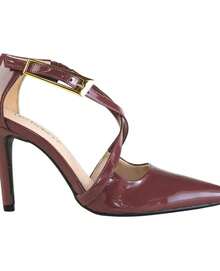 Sapato Scarpin Bebecê Feminino Elegante Salto Alto T9430-252 - Vinho - Visão 2