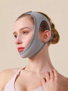 VBOSI 1 件可调节 V 型瘦脸带防打鼾胶带 - 透气压缩下巴提升带，男女适用