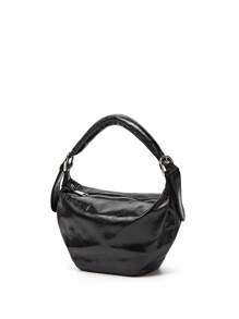 Women's Fashion Trending Rock Style Handbag, Wrinkled Casual Dumpling Shoulder Bag, High-End Versatile Commuter Bag, Suitable For Going Out, Dates, Work/Office, And Daily Outings, Photo Shooting