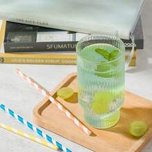Drinking Glasses Set Of 8, 13oz Glass Cups, Kitchen Highball Glasses For Beer, Juice And Cocktail, Collins Water Glasses For Bar Glassware, Unique Gifts For DadSHEIN - 6Pcs Ribbed Glassware - View 5