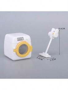 1pc/8pcs Miniature Simulation Washing Machine, Toy Set, Mini House Furniture, DIY Model - Multicolor - View 9