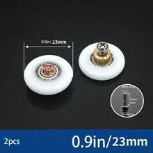 1/2/4 Pcs Shower Door Roller Replacement - 4pcs (Includes Screws) - Multicolor - View 13