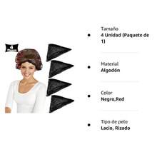 Cotton Triangle Hair Net For Rollers, Women Mesh Hair Net Setting For Sleeping, 35 X 35 X 57 Inches, Black (4) - 彩色 - 查看 8