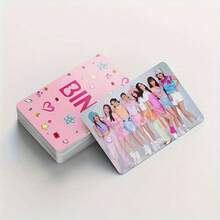 60pcs Mini Photo Cards And 32pcs Stickers Philippine Group BINI Group Collectible Card Stickers Set - Multicolor - View 3