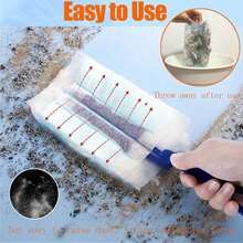 50Pcs Duster Refills Compatible  Multi Surface Heavy Duty Feather Duster Kit With 1 Handle For Furniture Blinds Ceiling Fans Car - 50 cái - Xem 5