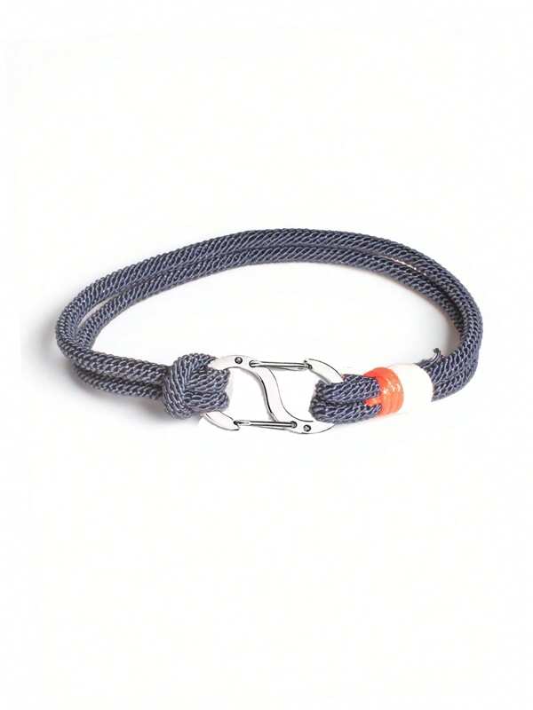 Men's Simple Fashion Navy Blue Bracelet, Suitable For Daily Wear