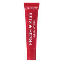 Bálsamo labial brillante Fresh Kiss de ColourPop - Cuidado labial hidratante enriquecido con péptidos, ácido hialurónico, manteca de karité y vitamina E para una fórmula ultra acolchada - Cherry Glaze (0,49 Oz)6hao