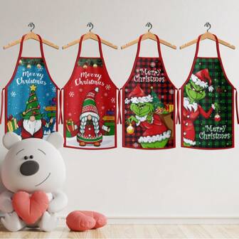 Christmas Apron Santa Design, Home Kitchen Apron