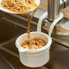 1 peça de cesto de drenagem para pia de cozinha, escorredor de torneira, escorredor de legumes e frutas, cesto para resíduos de alimentos domésticos