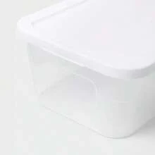 6qt Clear Storage Box White - Transparent - View 3