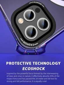 Mida Style Funda Compatible Con iPhone Transparente Tecnología Magnética Uso Rudo Brillos - Azul - Ver 3