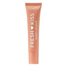 Bálsamo labial brillante Fresh Kiss de ColourPop - Cuidado labial hidratante enriquecido con péptidos, ácido hialurónico, manteca de karité y vitamina E para una fórmula ultra acolchada - Strawberry Milk (0,49 onzas)