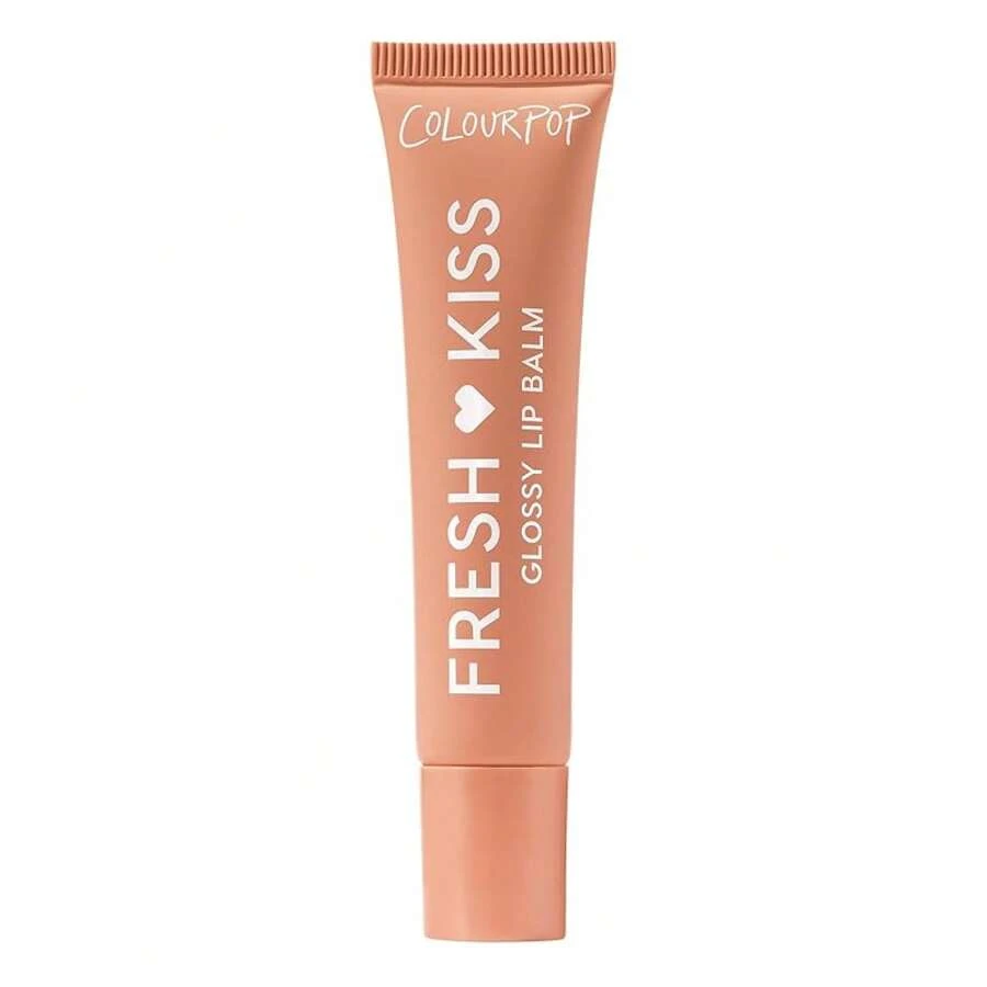 Bálsamo labial brillante Fresh Kiss de ColourPop - Cuidado labial hidratante enriquecido con péptidos, ácido hialurónico, manteca de karité y vitamina E para una fórmula ultra acolchada - Strawberry Milk (0,49 onzas)