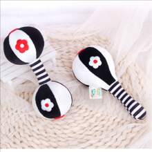 Black & White Infant Soft Rattle Toys, High Contrast Black And White Plush Mute Rattle Sarpint Shaker, Newborn Gift Suitable For 0-3-6 Month Baby
