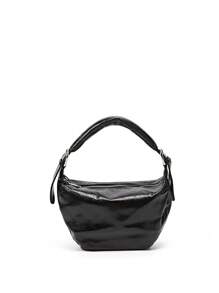 Women's Fashion Trending Rock Style Handbag, Wrinkled Casual Dumpling Shoulder Bag, High-End Versatile Commuter Bag, Suitable For Going Out, Dates, Work/Office, And Daily Outings, Photo Shooting
